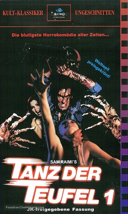 The Evil Dead - German VHS movie cover