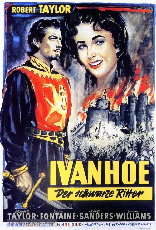 Ivanhoe - German Movie Poster