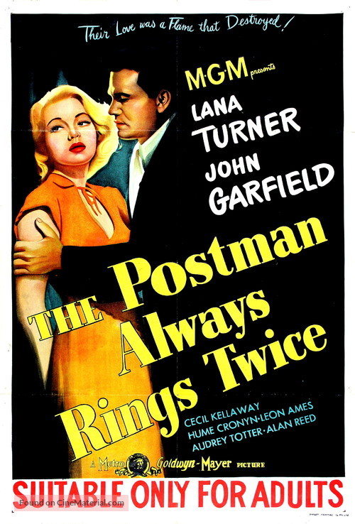 The Postman Always Rings Twice - Australian Movie Poster