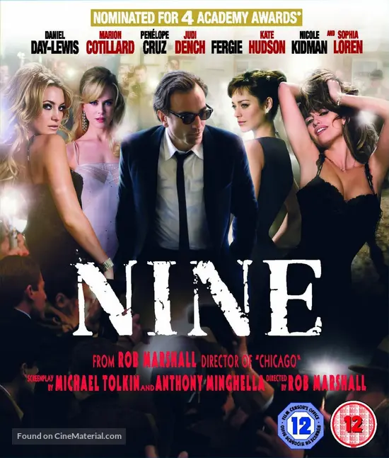 Nine - British Blu-Ray movie cover