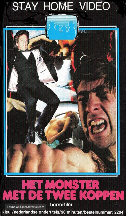 The Incredible 2-Headed Transplant - Dutch VHS movie cover
