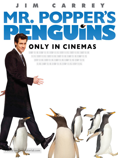 Mr. Popper&#039;s Penguins - British poster