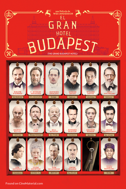 The Grand Budapest Hotel - Argentinian DVD movie cover