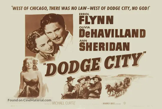 Dodge City - Re-release movie poster