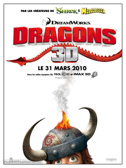How to Train Your Dragon - French Movie Poster