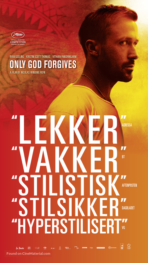 Only God Forgives - Norwegian Movie Poster