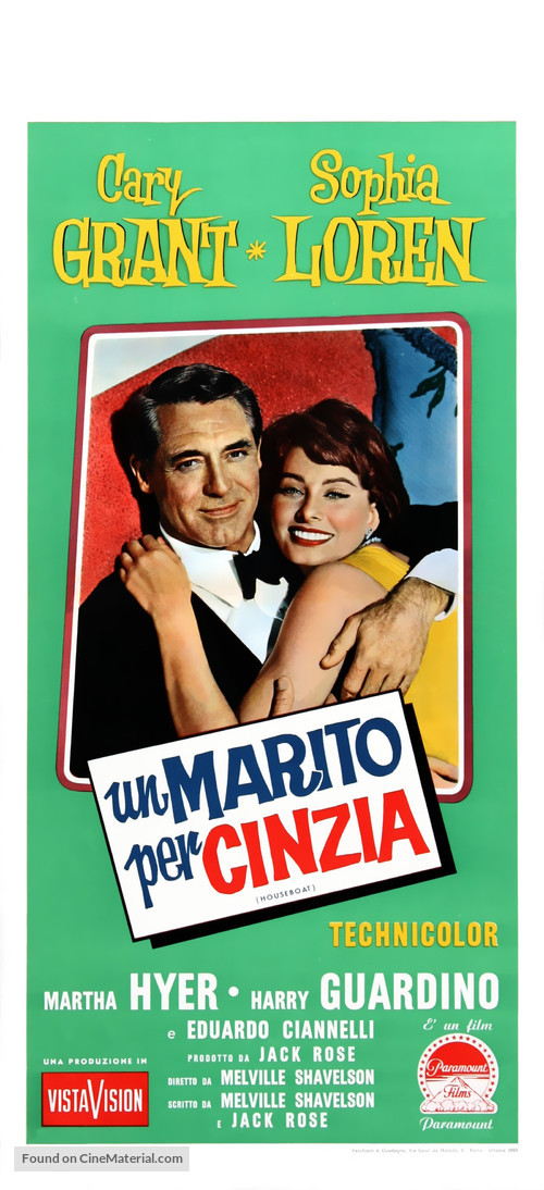 Houseboat - Italian Movie Poster