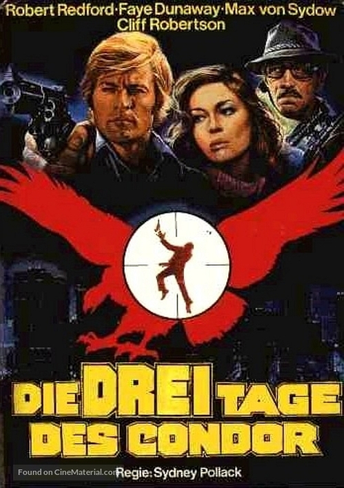 Three Days of the Condor - German Movie Poster