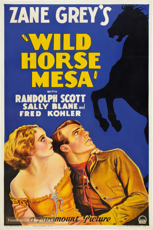 Wild Horse Mesa - Movie Poster