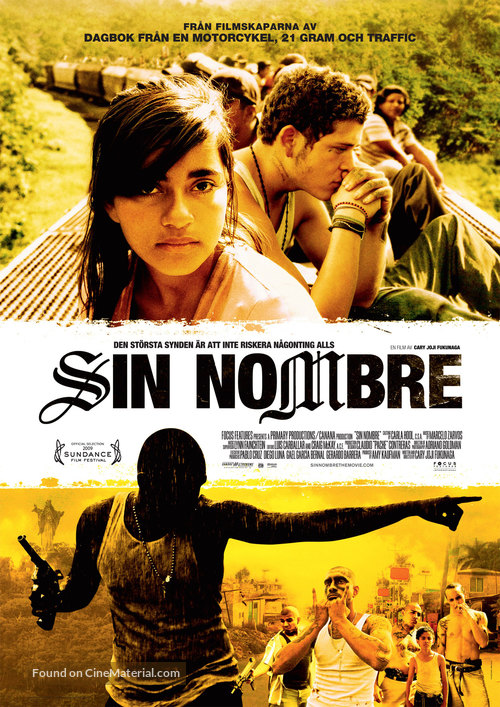 Sin Nombre - Swedish Movie Poster