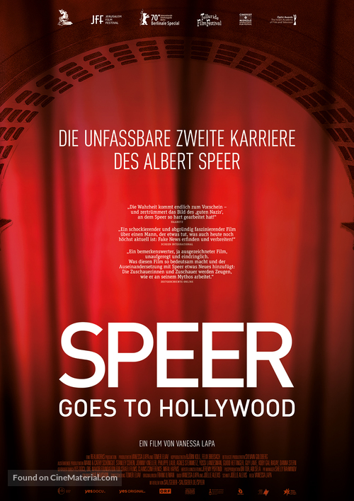 Speer Goes to Hollywood - German Movie Poster