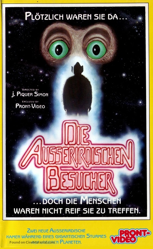 Nuevos extraterrestres, Los - German VHS movie cover