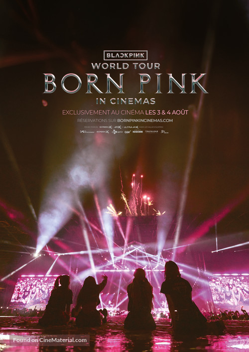 Blackpink World Tour (Born Pink) in Cinemas - French Movie Poster