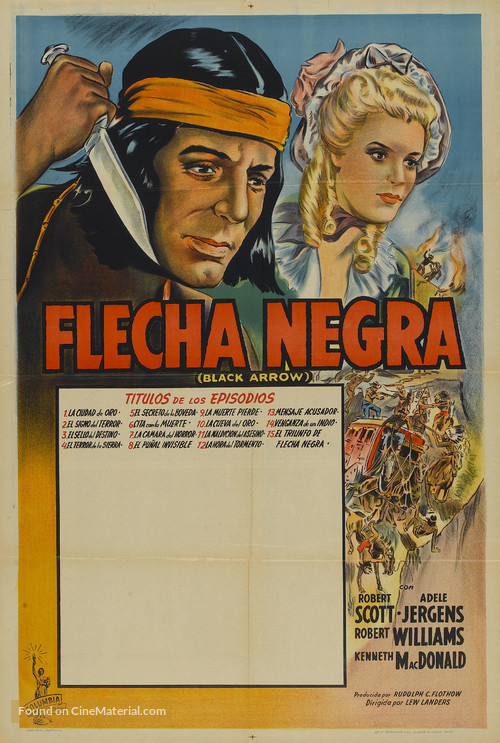 Black Arrow - Argentinian Movie Poster