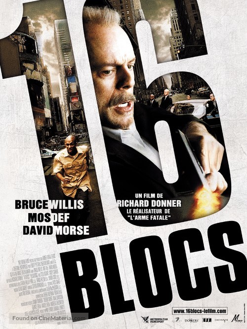 16 Blocks - French Movie Poster