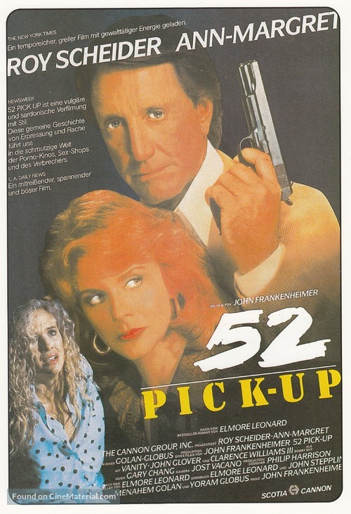 52 Pick-Up - German Movie Poster