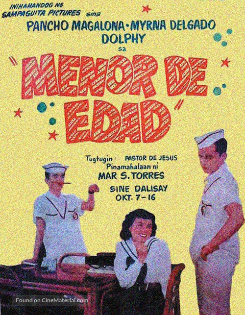 Menor de edad - Philippine Movie Poster