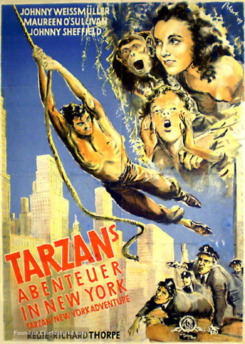 Tarzan&#039;s New York Adventure - German Movie Poster