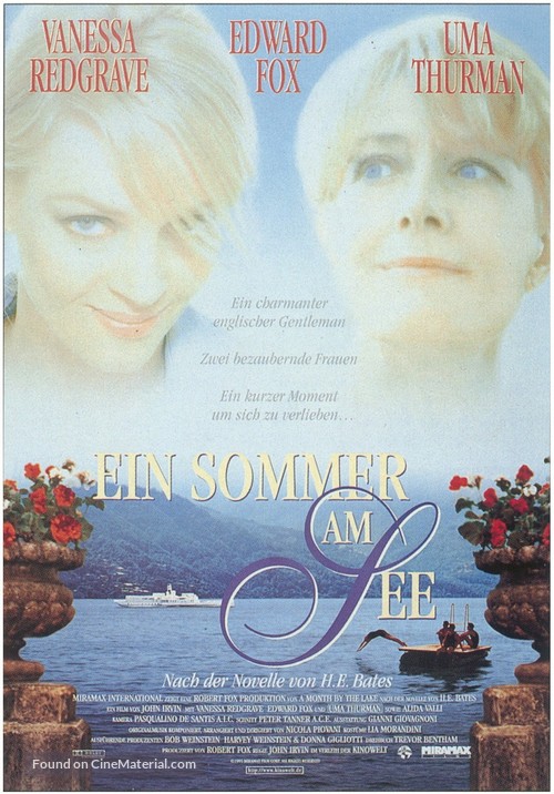 A Month by the Lake - German Movie Poster