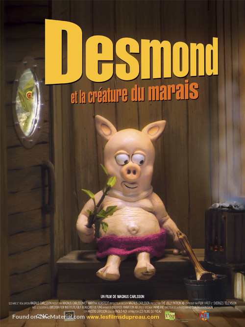 Desmond &amp; tr&auml;skpatraskf&auml;llan - French Movie Poster