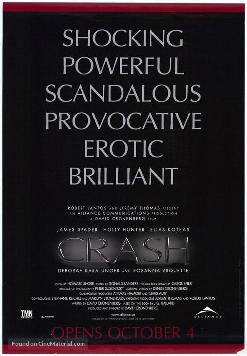 Crash (1996) Original Movie Posters - Posteritati Movie Poster Gallery
