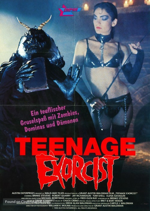 Teenage Exorcist - German VHS movie cover