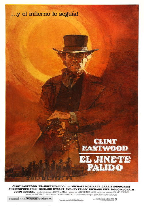 Pale Rider - Spanish Movie Poster