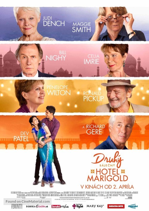 The Second Best Exotic Marigold Hotel - Slovak Movie Poster