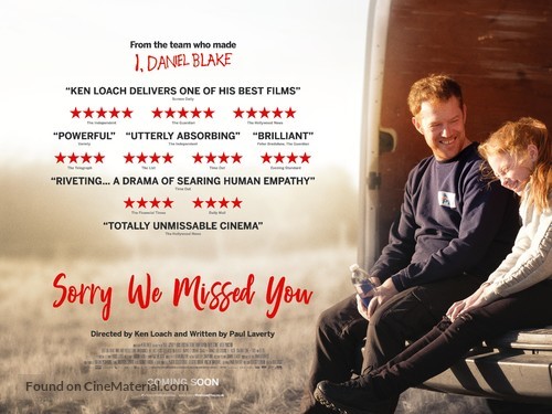 Sorry We Missed You - British Movie Poster