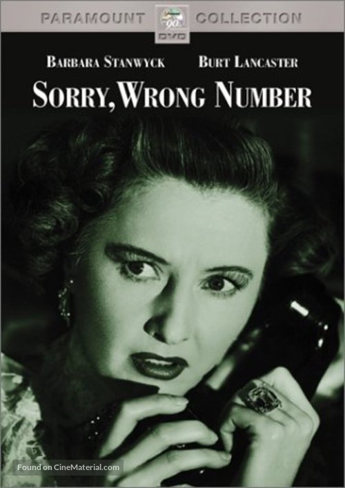Sorry, Wrong Number - DVD movie cover