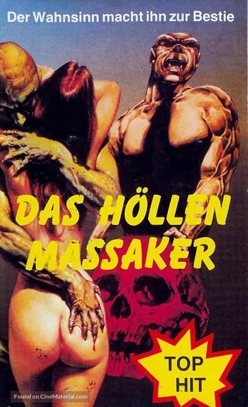 Scream Bloody Murder - German VHS movie cover
