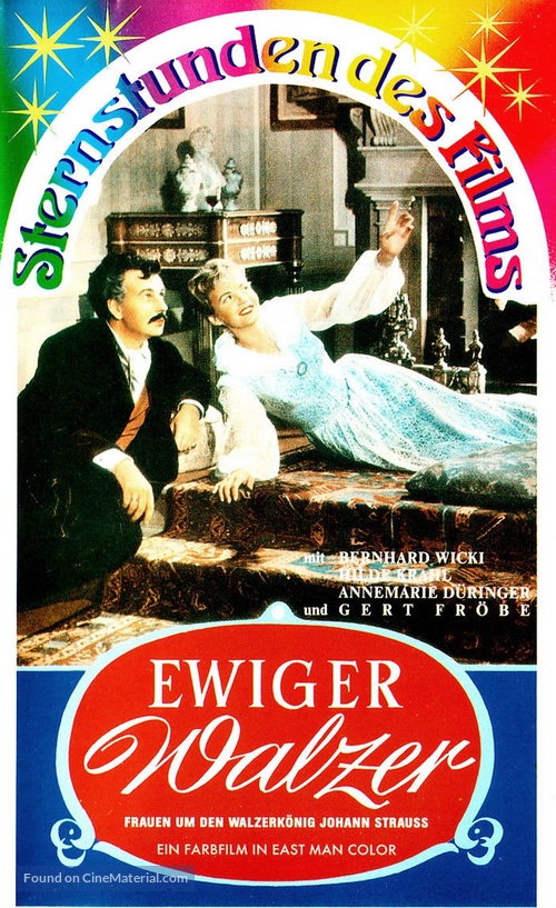 De levensroman van Johann Strauss - German VHS movie cover