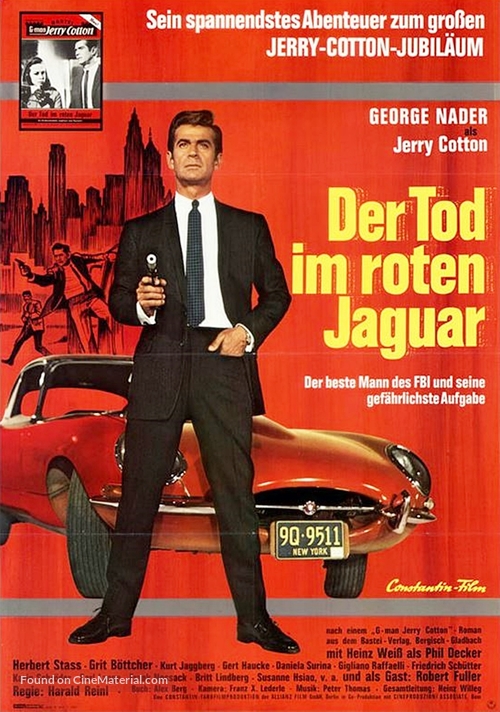 Der Tod im roten Jaguar - German Movie Poster