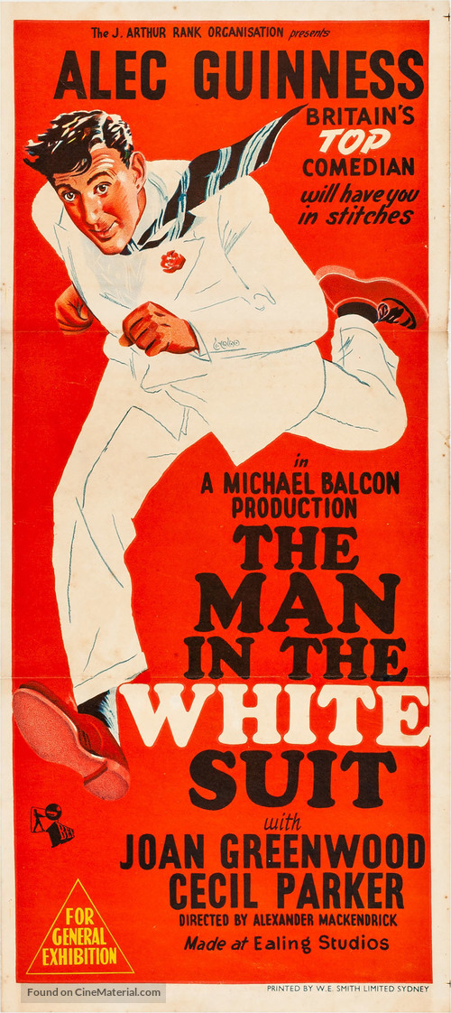 The Man in the White Suit - Australian Movie Poster