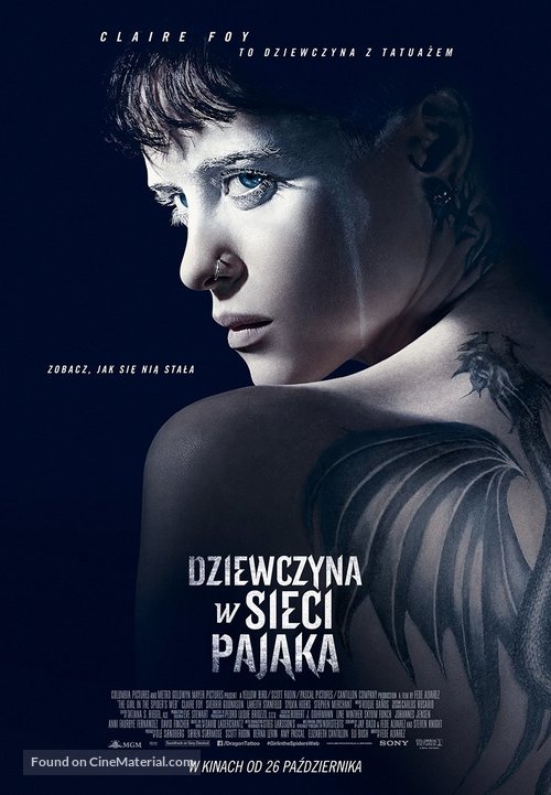 The Girl in the Spider&#039;s Web - Polish Movie Poster