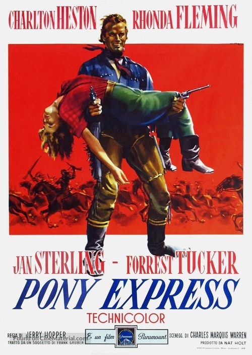 Pony Express - Italian Movie Poster