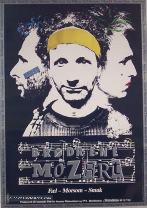 Br&ouml;derna Mozart - Danish Movie Poster