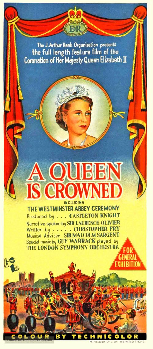 A Queen Is Crowned - Australian Movie Poster