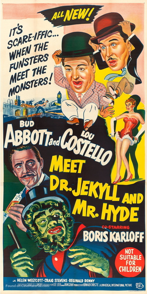 Abbott and Costello Meet Dr. Jekyll and Mr. Hyde - Australian Movie Poster