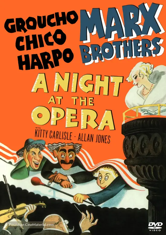 A Night at the Opera - DVD movie cover