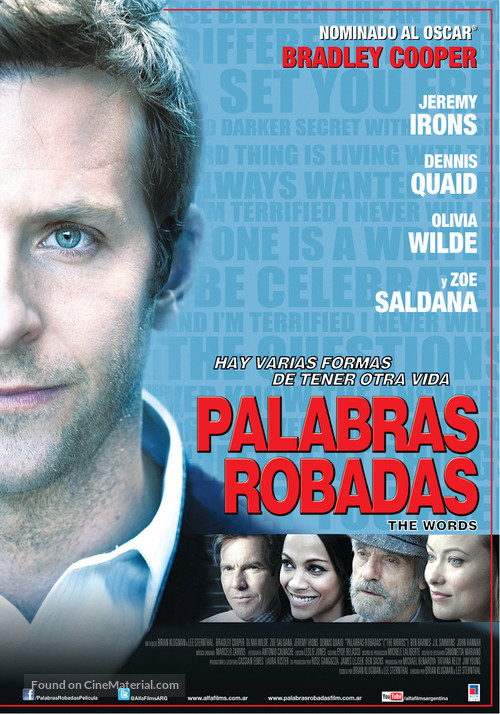 The Words - Argentinian Movie Poster