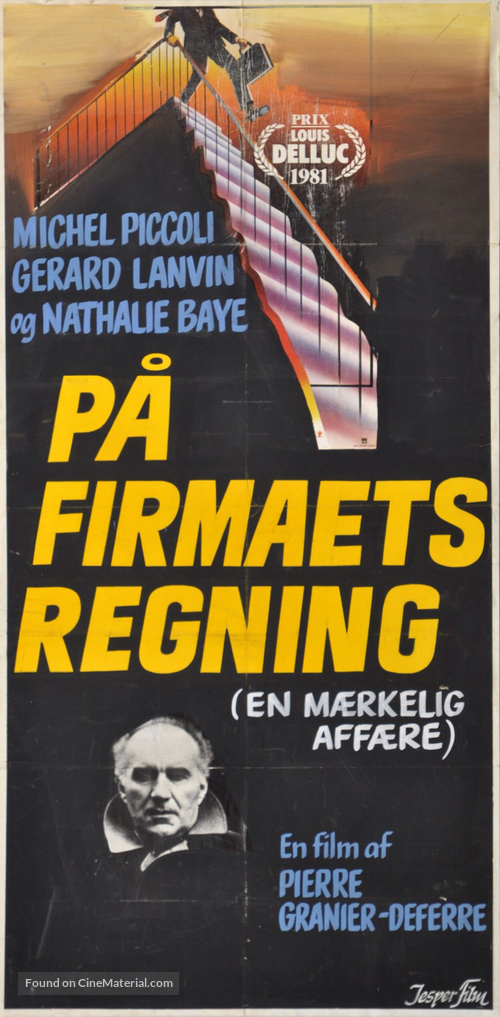 Une &eacute;trange affaire - Danish Movie Poster