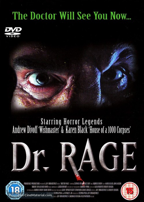 Dr. Rage - British DVD movie cover