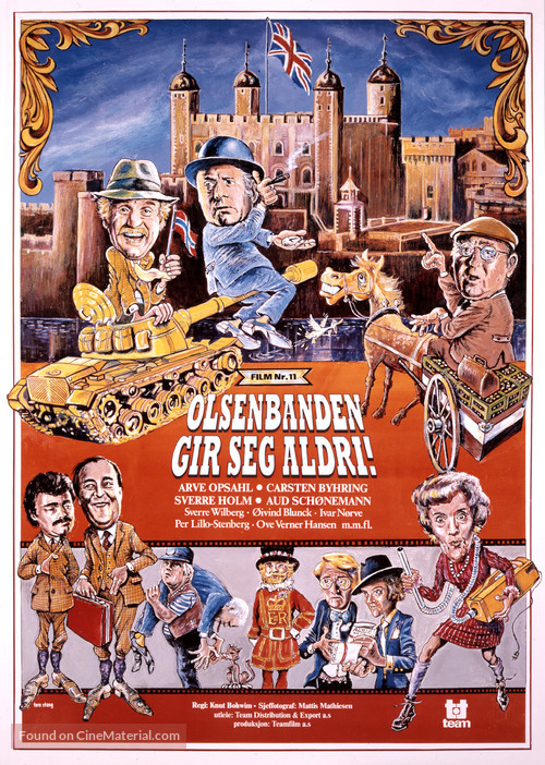 Olsenbanden gir seg aldri! - Norwegian Movie Poster