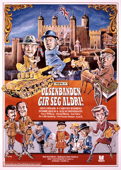 Olsenbanden gir seg aldri! - Norwegian Movie Poster