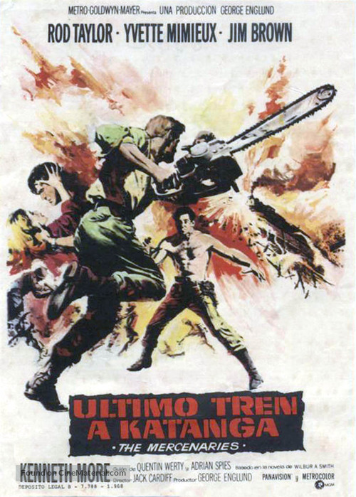 The Mercenaries - Spanish Movie Poster