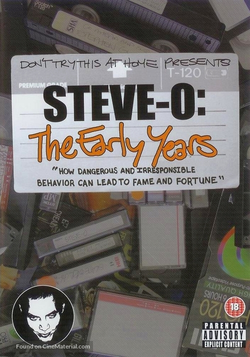 Steve-O: The Early Years - British DVD movie cover