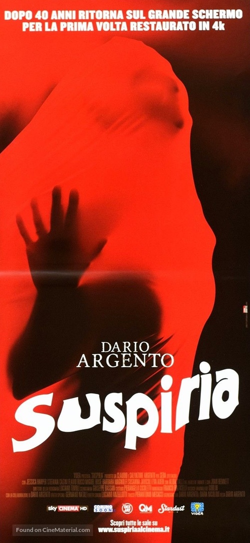 Suspiria - Italian Re-release movie poster