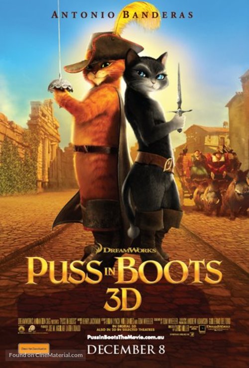 Puss in Boots - Australian Movie Poster