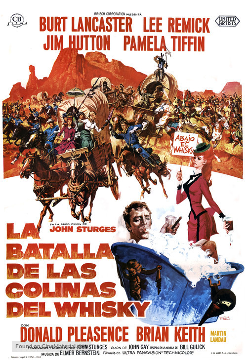The Hallelujah Trail - Spanish Movie Poster